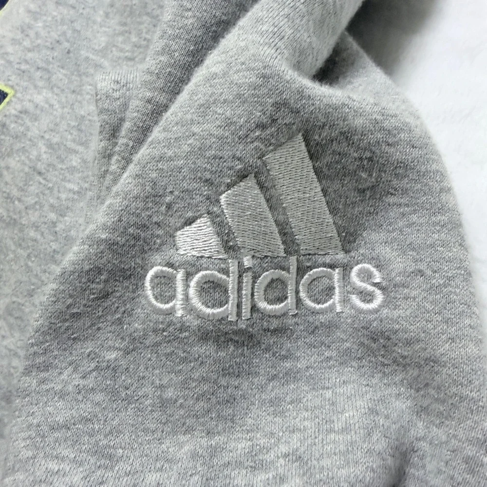 Adidas Hoodie W‎ Baseball Graphic Gray Heathered Logo XS
